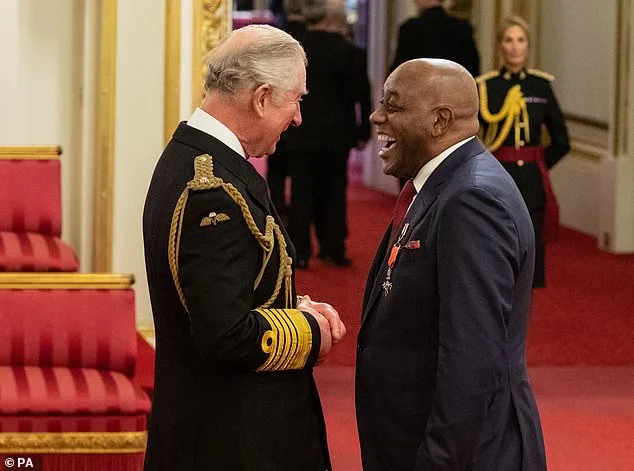 TV Chef Ainsley Harriott Awarded MBE by Prince Charles