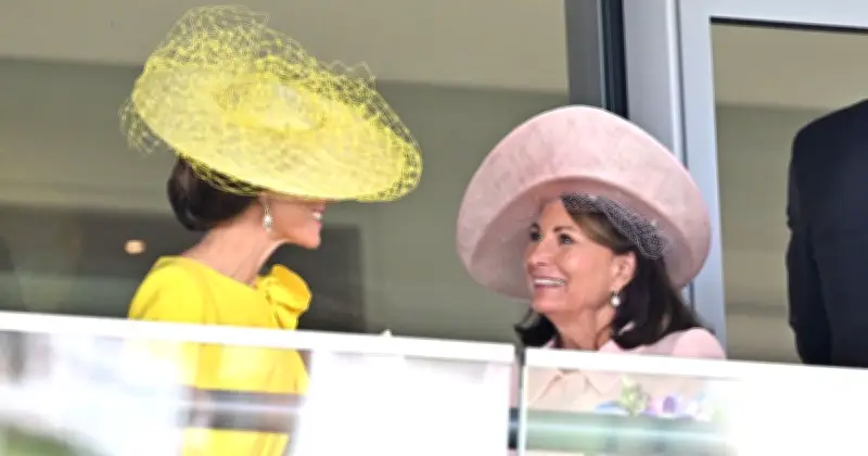 Photographers Capture Sweet Moment Between Princess Kate and Carole Middleton at Ascot