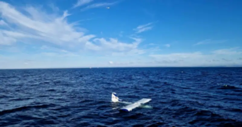 Plane Crash-Lands in Sea Off UK Coast: Two Rescued from Wing