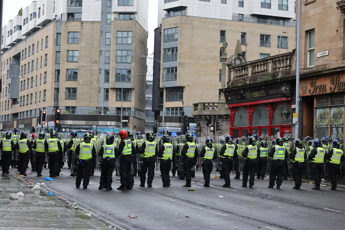Police Injured in Glasgow Disorder After Celtic Title Win