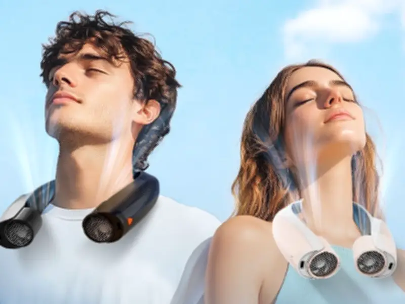 Portable Neck Fan on Sale for £24.99: Commuter Must-Have in Heatwave