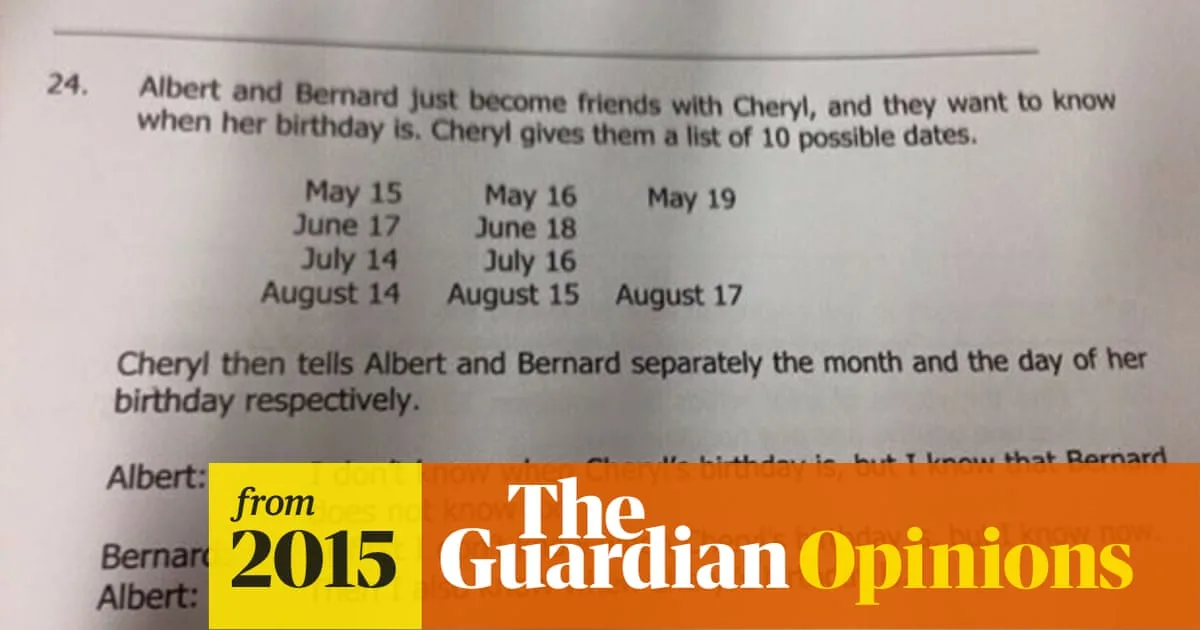 Singapore Maths Puzzle Stumps the Internet