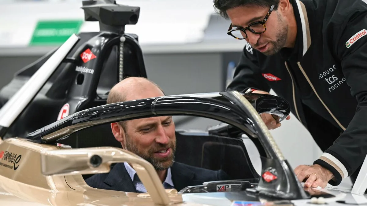 Prince William Jokes About AI Drivers Replacing Humans in Formula E