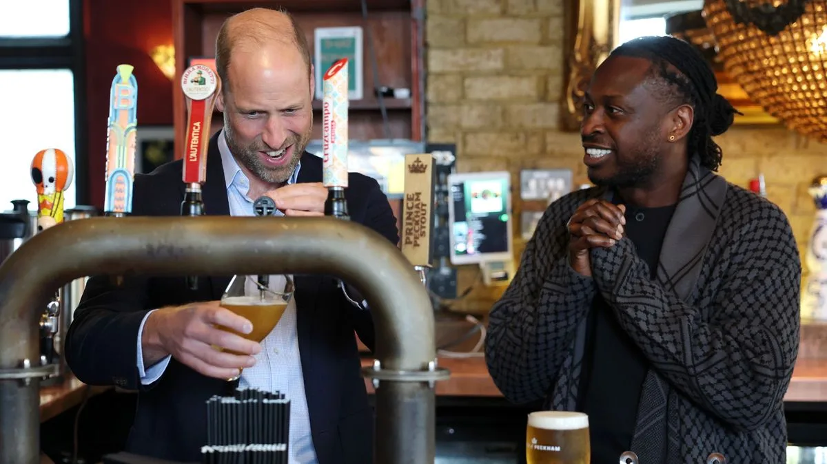 Prince William vows to protect pubs during Peckham visit
