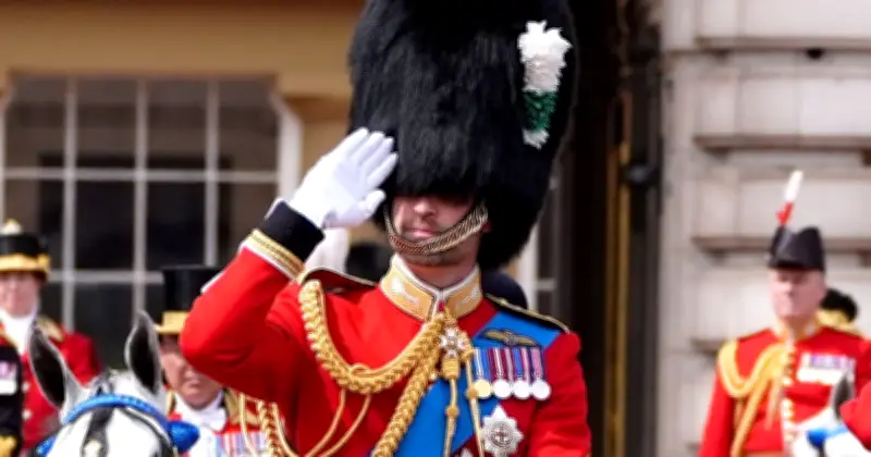 Prince William Sends Message to Harry Riding Horseback at Trooping