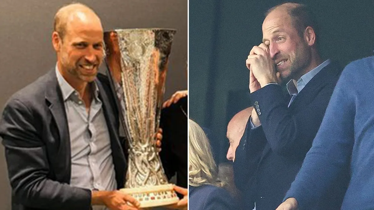 Prince William Joins Aston Villa Dressing Room Party After Europa League Triumph