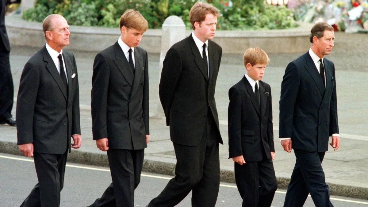 Prince Philip's Secret Comfort to William at Diana's Funeral Revealed