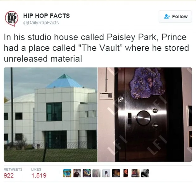 Prince's Secret Vault Contains 2,000 Unreleased Songs