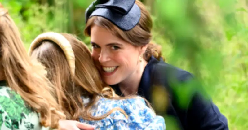 Princess Eugenie accused of 'being like Meghan' in awkward wedding hug moment