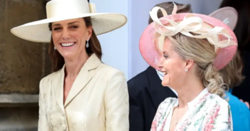 Princess Kate and Duchess Sophie Adorably Spot Husbands at Garter Ceremony