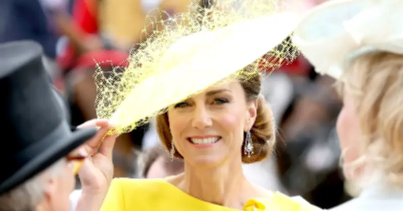 Princess Kate Greeted with Kiss on Cheek at Royal Ascot by Prince Louis's Godfather