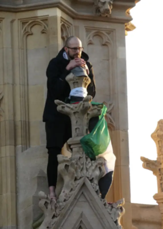Pro-Palestine protester guilty of public nuisance after climbing Big Ben