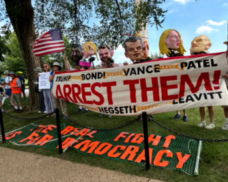 Protesters Rally Against Trump-Hosted UFC Event in Washington