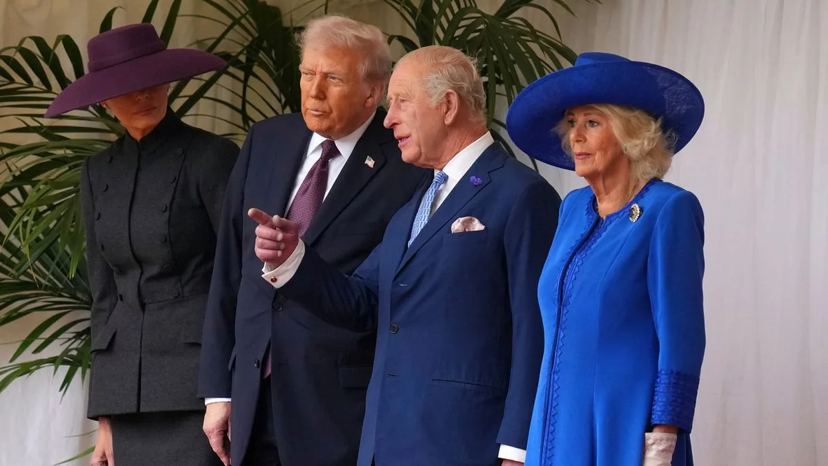 Queen Camilla Wears Late Queen's Brooch for Trump State Visit