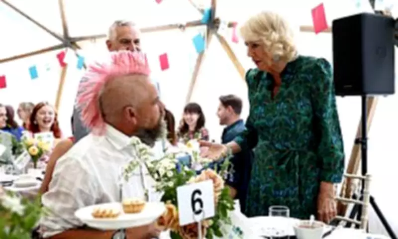 Queen Camilla Reunites with TikTok Star Spudman at British Library Event