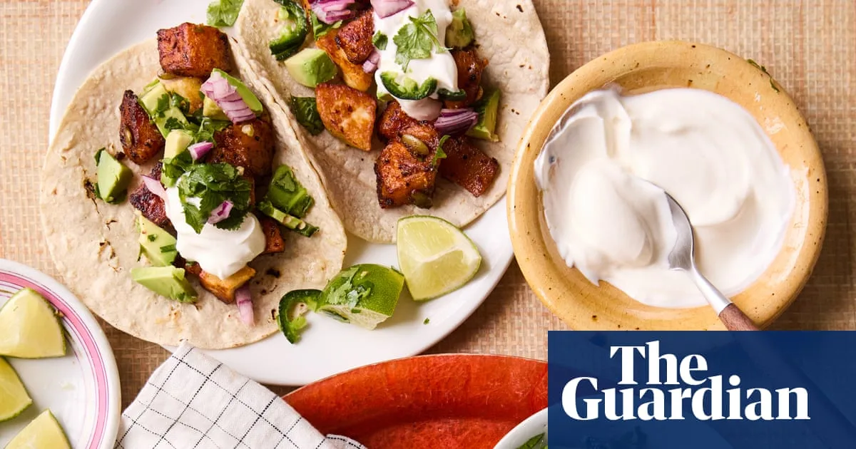Quick Roast Butternut Squash and Halloumi Tacos Recipe