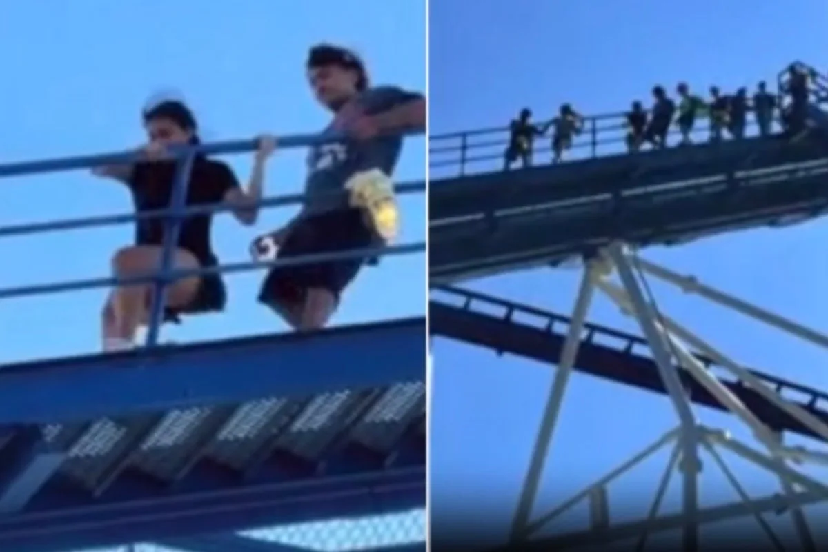 Six Flags Riders Walk Down Titan Rollercoaster After Power Outage