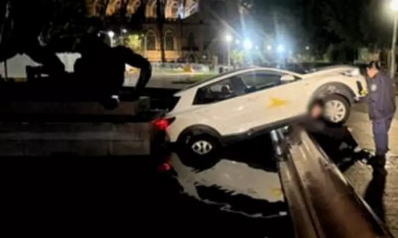 Rideshare Driver Charged After Crashing into Sydney Fountain While Eating McDonald's