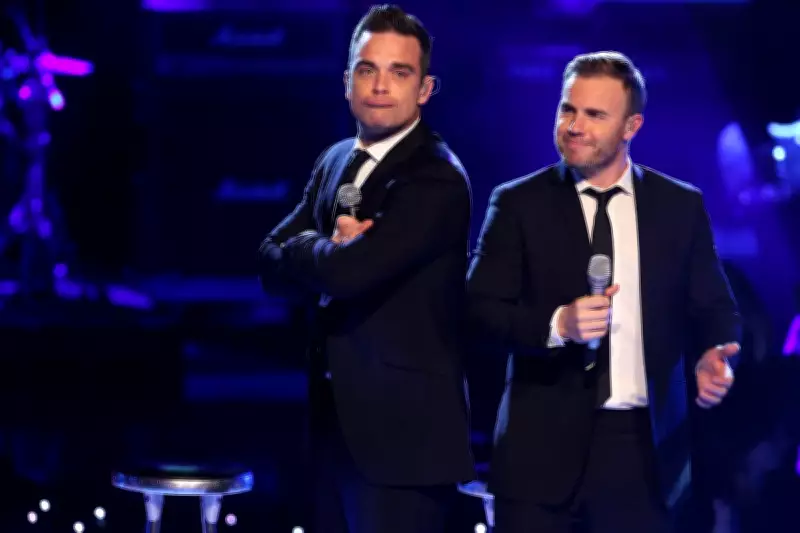 Robbie Williams and Gary Barlow Reunite On Stage at Lulu Concert