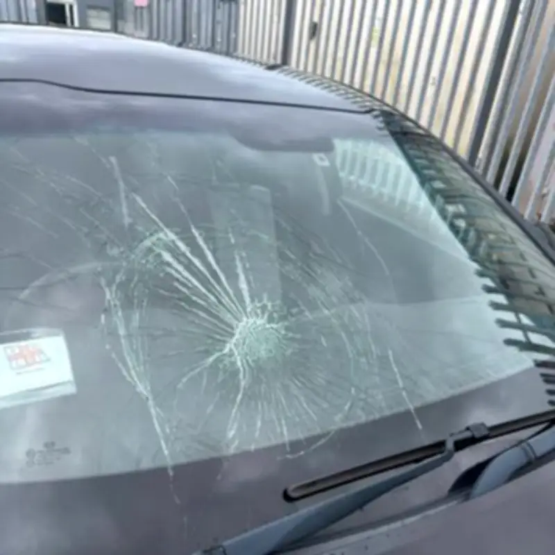 Rocks thrown at car on Welsh A465 smash windscreen at 70mph