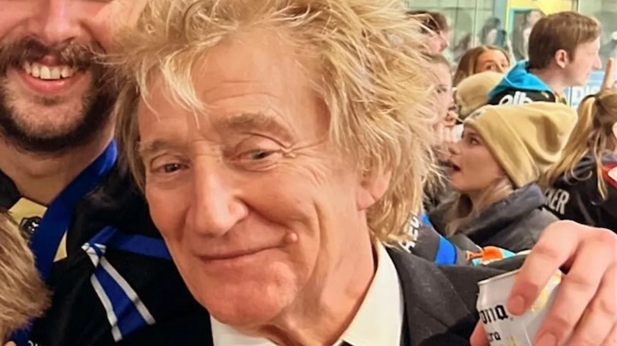 Rod Stewart stuns fans with rare photo of lookalike son Aiden
