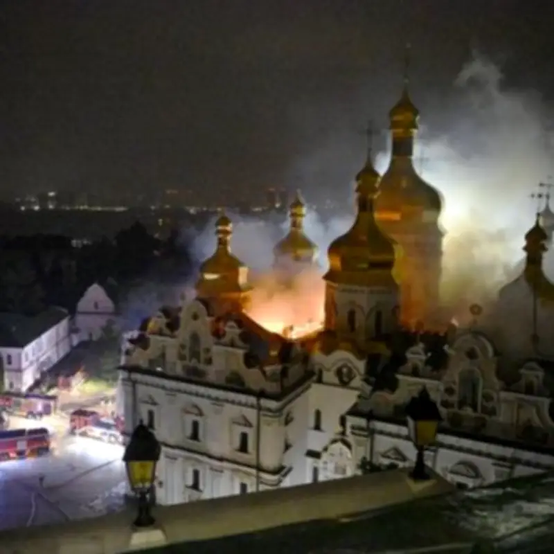 Russia Sets Christian Shrine Ablaze in Deliberate Ukraine Attack Killing Five