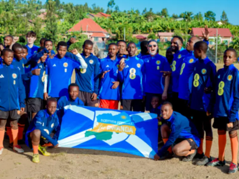 Rwandan Kids Chant 'No Scotland, No Party' at World Cup Watch Party