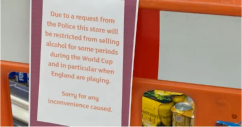 Sainsbury's Banned from Selling Beer During England World Cup Games in Reading