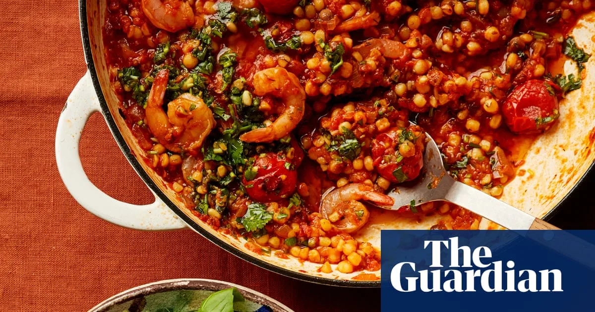 Sami Tamimi's Prawn and Tomato Stew with Quick-Pickled Salad