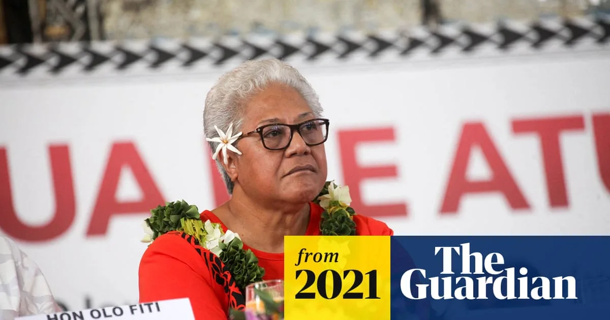 Samoa's First Female PM Sworn In Outside Locked Parliament