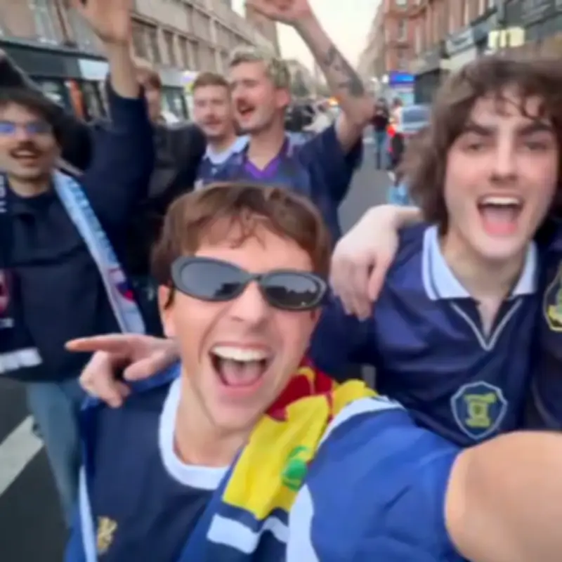 Scotland Fans Belt Out Flower of Scotland at 4am After World Cup Win