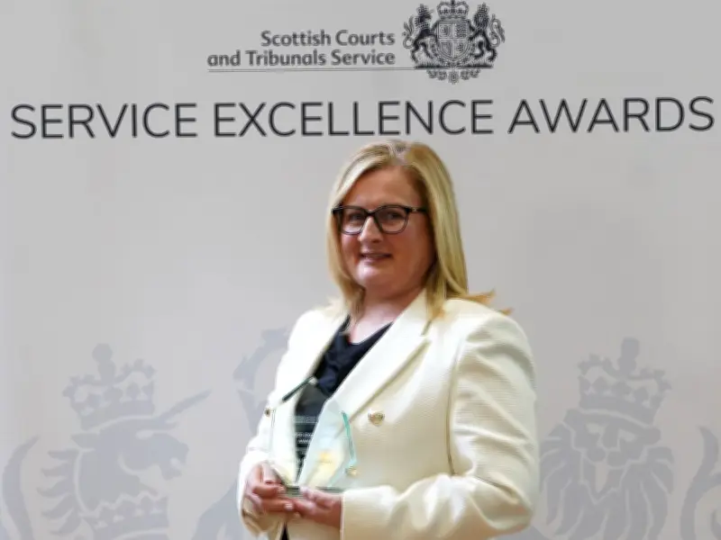 SCTS Employee Recognised for Airdrie Court RAAC Response