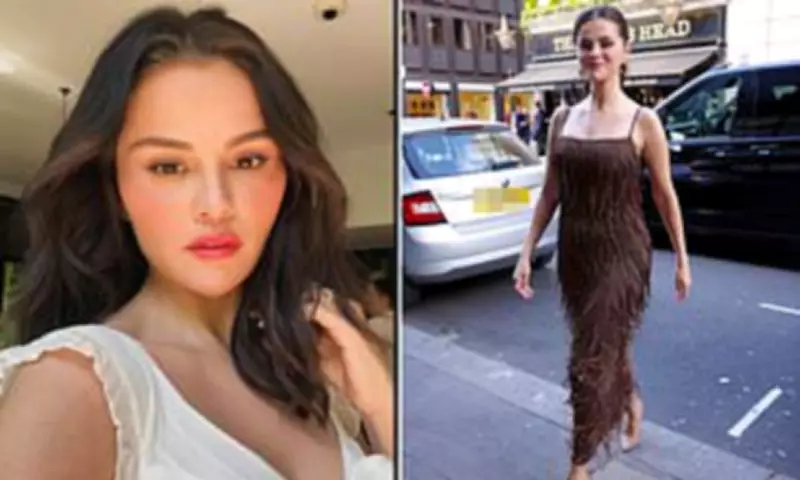 Selena Gomez Debuts Mahogany Curls, Ditching Raven Waves in London