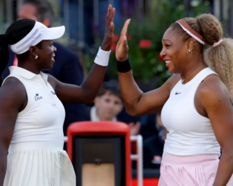 Serena Williams Wins in Return to Tennis at Queen's Doubles