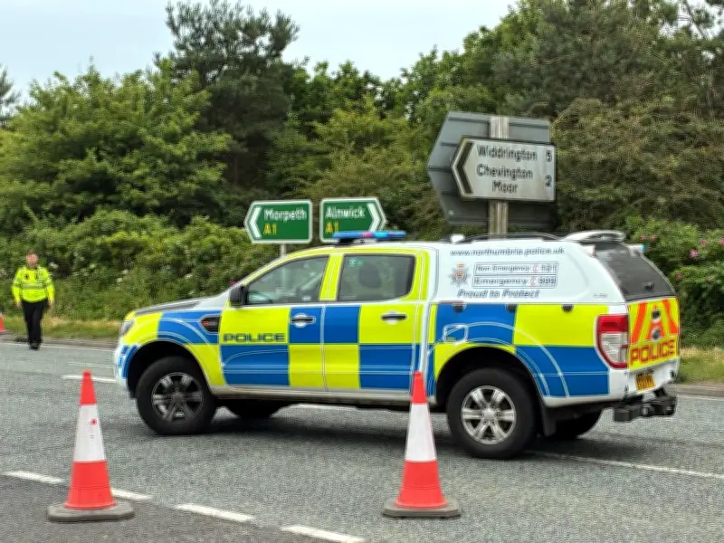 Serious A1 collision in Northumberland closes road both ways