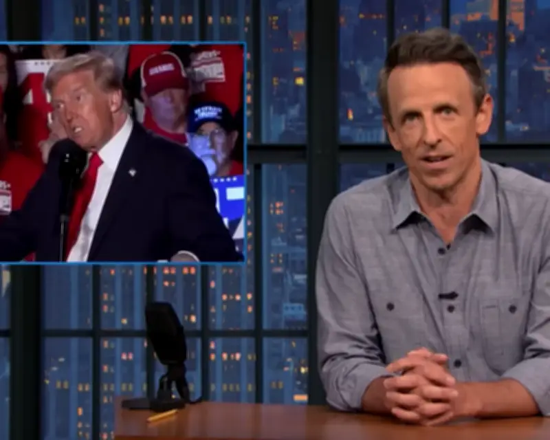 Seth Meyers and Jimmy Kimmel Mock Trump Over Inflation and Birthday Party
