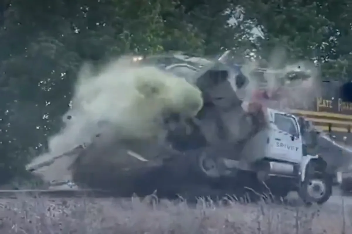Sewage Truck Explodes After Train Crash In Virginia