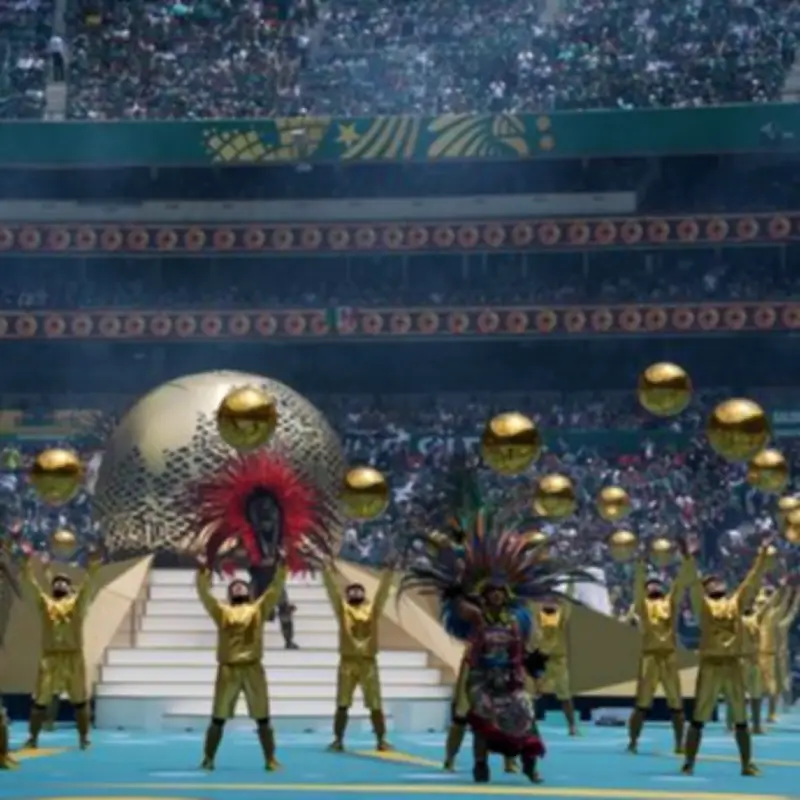 Shakira Dazzles in Bold Yellow Outfit at World Cup Opening Ceremony