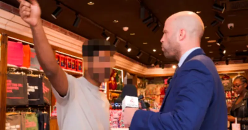 Shocking Moment London Candy Shop Worker Threatens Express Reporter