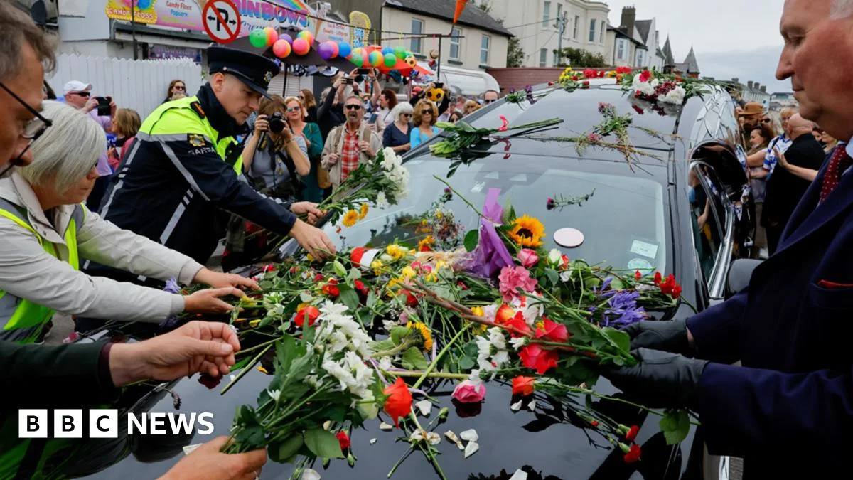 Thousands Line Streets of Bray for Sinéad O'Connor's Funeral Cortege
