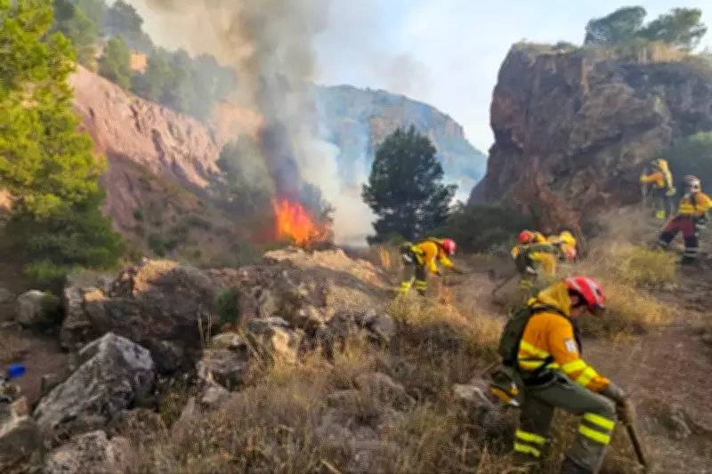 Spanish Wildfire Forces Evacuations in Murcia Holiday Hotspot