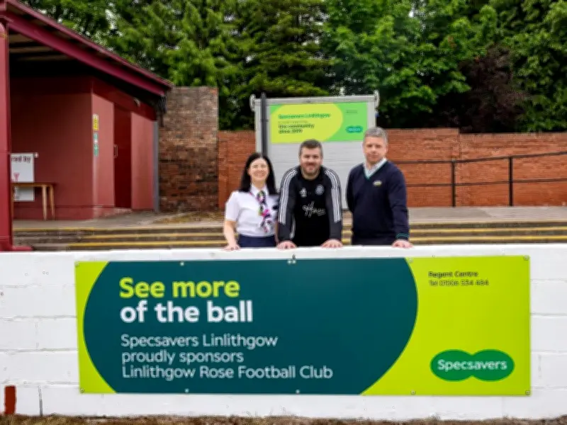 Specsavers Linlithgow Sponsors Accessible Matchday Space at Linlithgow Rose FC