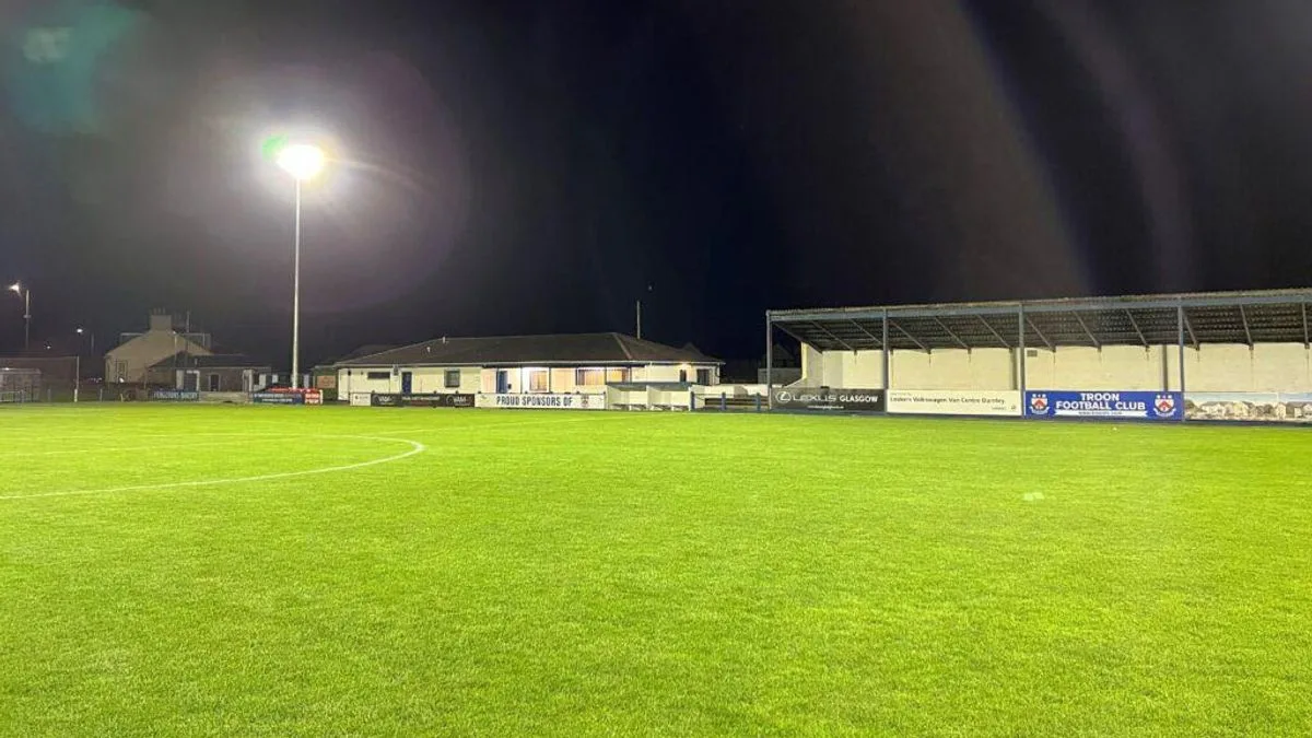 Troon FC to Make History with New Floodlights at Portland Park