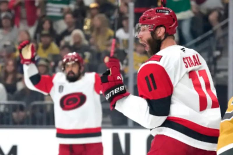 Staal's Belly-Flop Goal Lifts Hurricanes to Level Stanley Cup Final