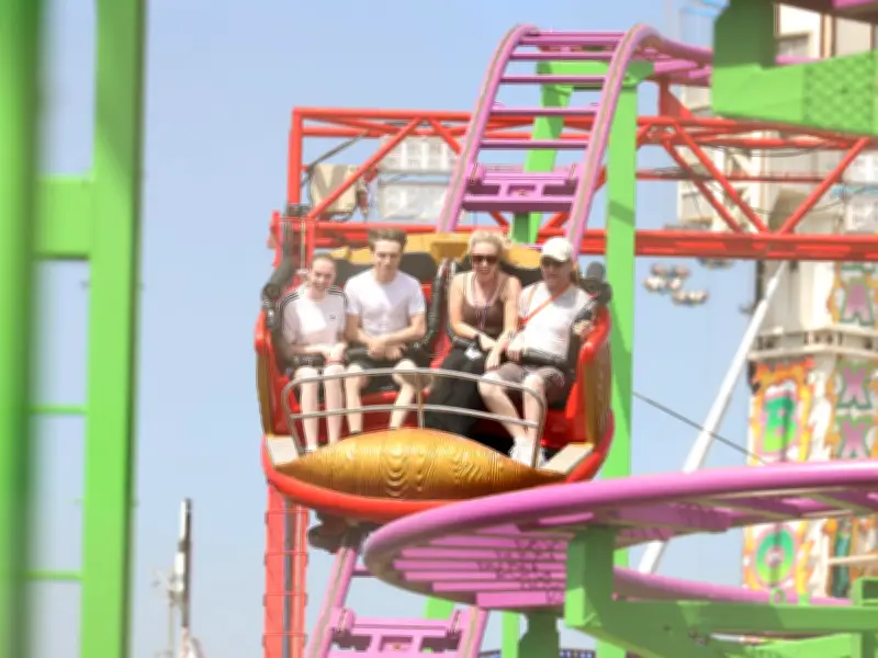 Sunny Day at The Hoppings on Newcastle's Town Moor Draws Crowds