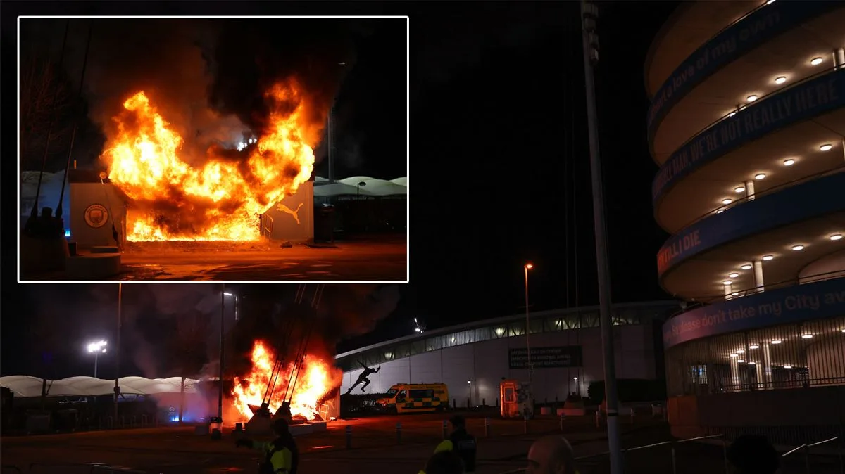 Etihad Stadium Evacuated After Fire Breaks Out at Merchandise Kiosk Hours Before Champions League Match