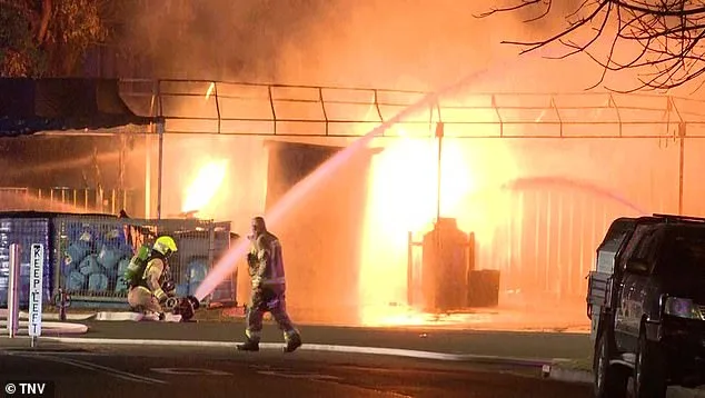 Massive Gas Cylinder Explosion Sparks Inferno at Sydney Service Station
