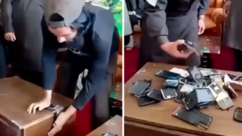 Taliban Bans Smartphones for Officials, Smashes Devices in Video