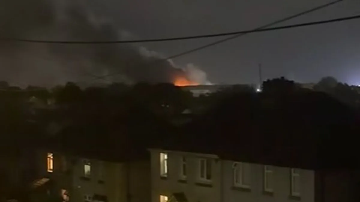 Emergency Services Tackle Fire at Port Talbot Steelworks