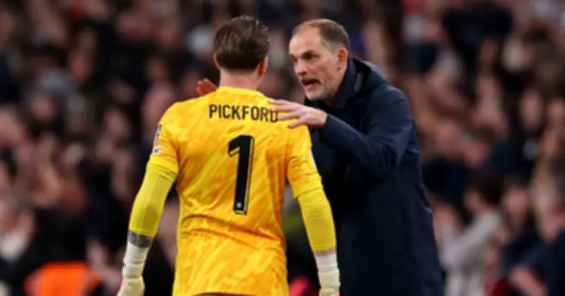 Thomas Tuchel in Furious Row with Jordan Pickford During England vs Croatia